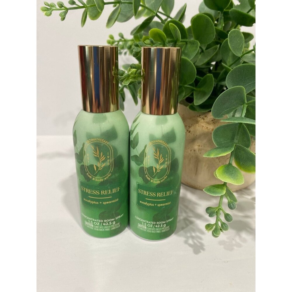 Bath & Body Works Stress Relief “Eucalyptus & Spearmint” 2 New Room Sprays